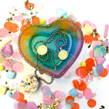 Jewellery Gift Set - Clip On Earrings and Donut Necklace