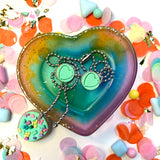 Jewellery Gift Set - Clip On Earrings and Donut Necklace
