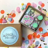 Jewellery Gift Set - Clip On Earrings and Love heart Necklace