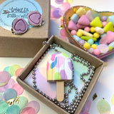 Jewellery Gift Set - Clip On Earrings and Icypole Necklace