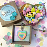 Jewellery Gift Set - Clip On Earrings and Love heart Necklace