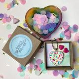 Jewellery Gift Set - Stud Earrings and Love heart Necklace