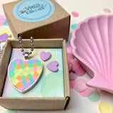 Jewellery Gift Set - Stud Earrings and Love heart Necklace