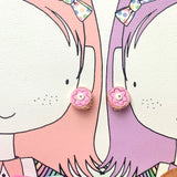 Clip On Polymer Clay Earrings