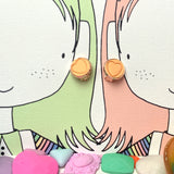 Clip On Polymer Clay Earrings