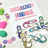 MERMAID Temporary tattoos.FREE POST in Australia