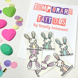 RABBIT Temporary tattoos.FREE POST in Australia