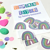 RAINBOW Temporary tattoos. FREE POST in Australia