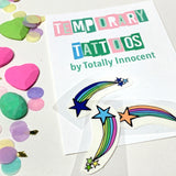 SHOOTING STAR Temporary tattoos.FREE POST in Australia