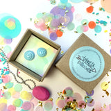 Jewellery Gift Set - Macaron Stud Earrings and Gemstone Necklace