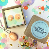 Jewellery Gift Set - Macaron Stud Earrings and Gemstone Necklace
