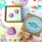 Jewellery Gift Set - Macaron Stud Earrings and Gemstone Necklace