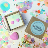Jewellery Gift Set - Gem Stud Earrings and Love Heart Gemstone Necklace