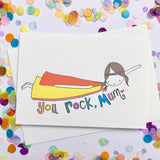 Mum Card - You Rock Mum!