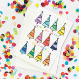 Christmas Card-Rainbow Trees