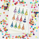 Christmas Card-Rainbow Trees