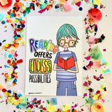 Illustration Print - Reading Offers Endless Possibilities