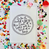 Illustration Print - She Has The Soul of a Gypsy