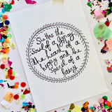 Illustration Print - She Has The Soul of a Gypsy