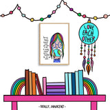 Digital Download Illustration Print - Being Happy