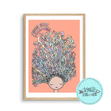 Digital Download Illustration Print - Never Stop Dreaming