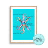 Digital Download Illustration Print - Mermaids