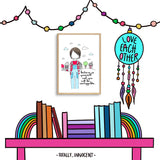 Digital Download Illustration Print - Believe In Yourself Boy