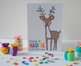 Christmas Card- Reindeer MAGICAL