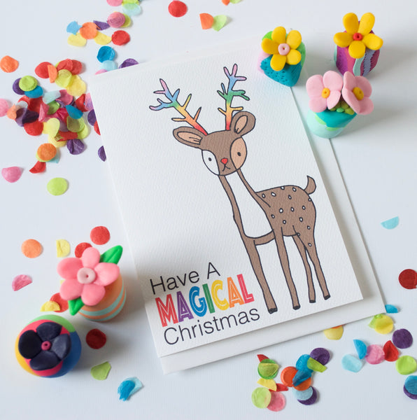 Christmas Card- Reindeer MAGICAL