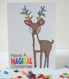 Christmas Card- Reindeer MAGICAL