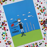 Illustration Print -  A4 AFL Football  Print
