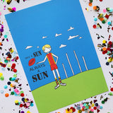 Illustration Print -  A4 AFL Football  Print