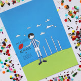 Illustration Print -  A4 AFL Football  Print