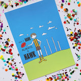 Illustration Print -  A4 AFL Football  Print
