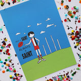 Illustration Print -  A4 AFL Football  Print