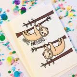 Happy Birthday - Sloth Card