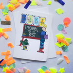(W) Teacher - Chalkboard Card
