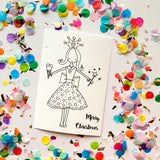 CHRISTMAS DIY Postcards - Colour them, Write on Them, Post Them!!