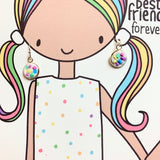 Best Friends Forever Jewellery Set- Dangle Earrings