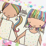 Best Friends Forever Jewellery Set- Dangle Earrings