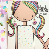 Best Friends Forever Jewellery Set- Dangle Earrings