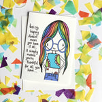 (W) Being Happy Card
