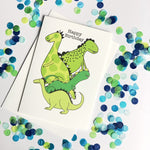 (W) Happy Birthday Dinosaurs Card