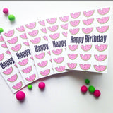 Happy Birthday Watermelon Card