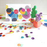 Happy Birthday Confetti Card