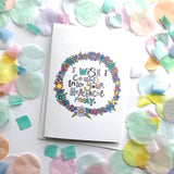 I Wish I could take your heartache away Sympathy Card