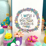 I Wish I could take your heartache away Sympathy Card