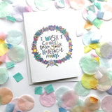 I Wish I could take your heartache away Sympathy Card
