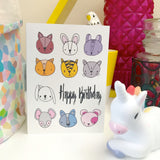 Animal Card Happy Birthday