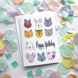Animal Card Happy Birthday